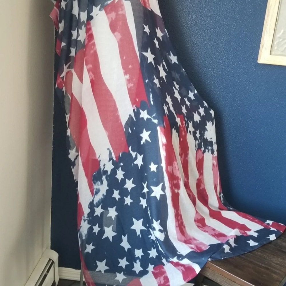 American flag inspired scarf